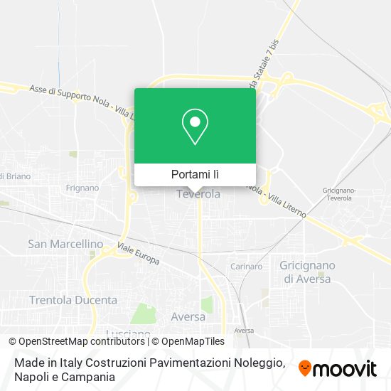 Mappa Made in Italy Costruzioni Pavimentazioni Noleggio