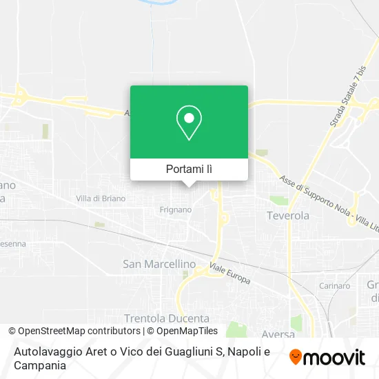 Mappa Autolavaggio Aret o Vico dei Guagliuni S
