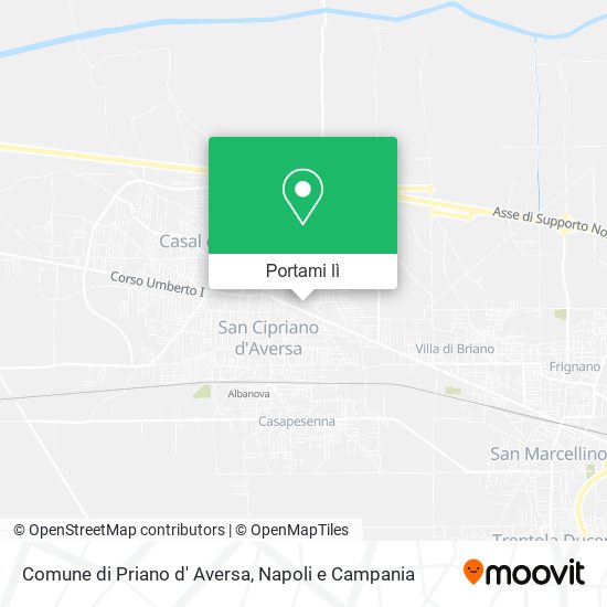 Mappa Comune di Priano d' Aversa
