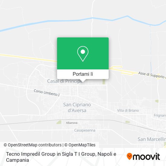 Mappa Tecno Impredil Group in Sigla T I Group