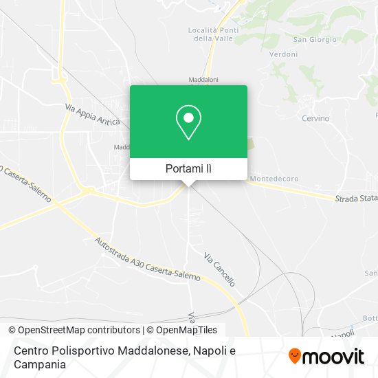 Mappa Centro Polisportivo Maddalonese