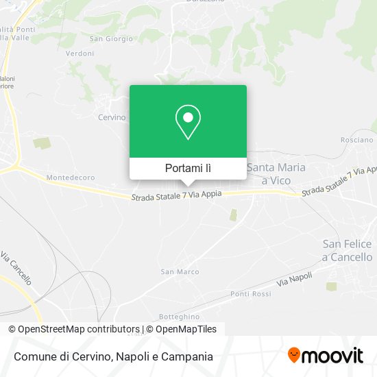 Mappa Comune di Cervino