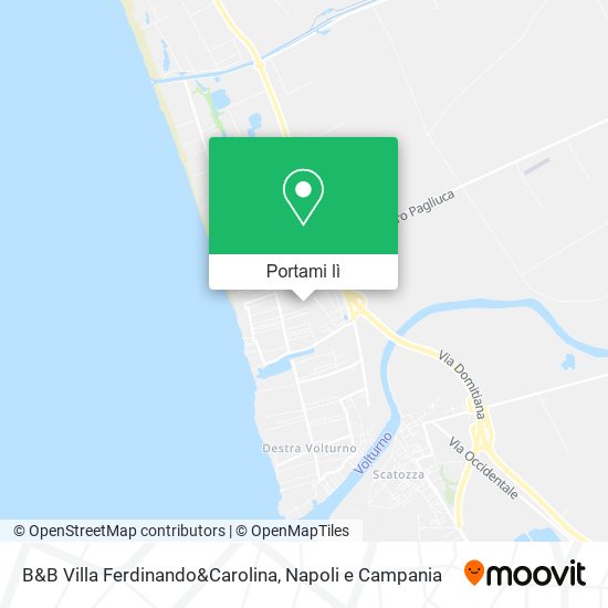 Mappa B&B Villa Ferdinando&Carolina