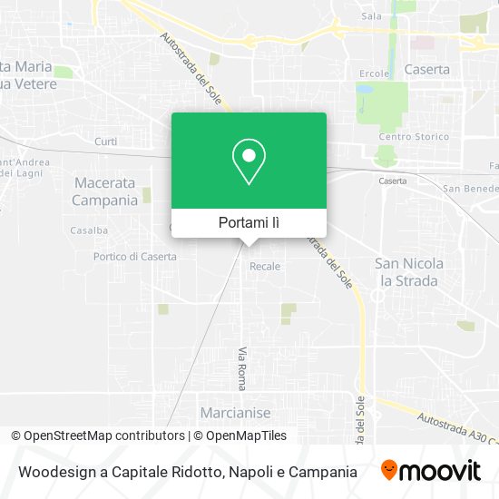 Mappa Woodesign a Capitale Ridotto