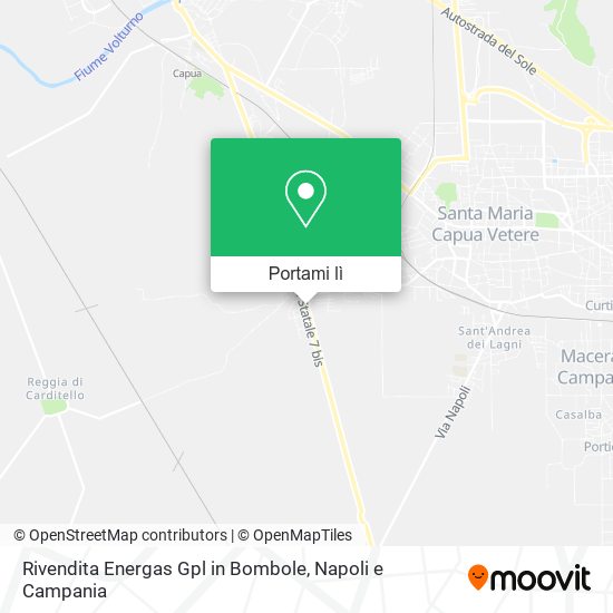 Mappa Rivendita Energas Gpl in Bombole