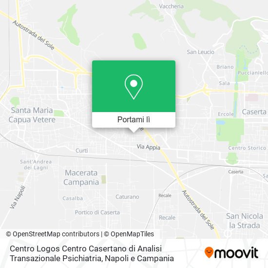 Mappa Centro Logos Centro Casertano di Analisi Transazionale Psichiatria