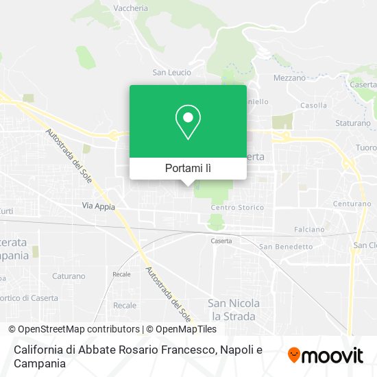 Mappa California di Abbate Rosario Francesco