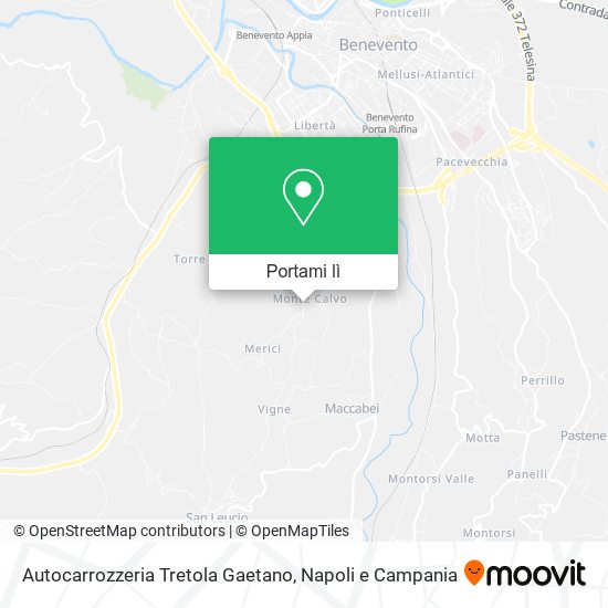 Mappa Autocarrozzeria Tretola Gaetano