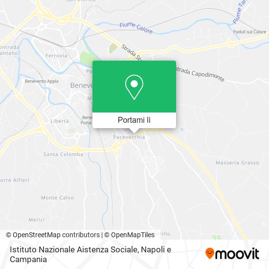 Mappa Istituto Nazionale Aistenza Sociale
