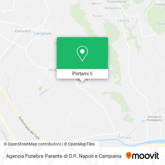 Mappa Agenzia Funebre Parente di D.P.