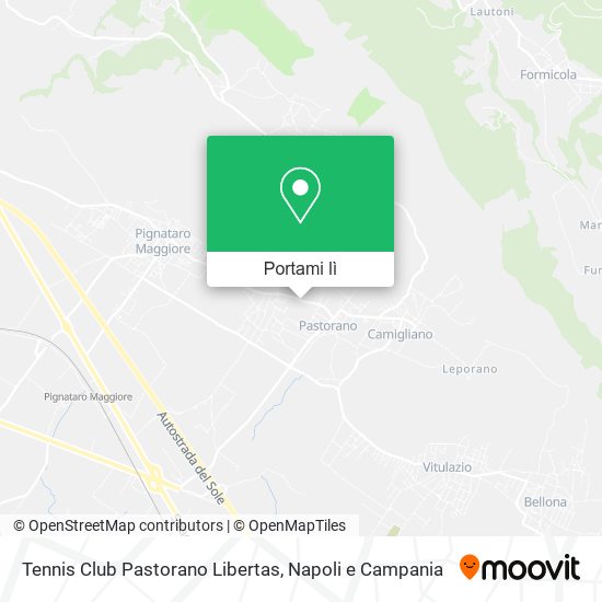 Mappa Tennis Club Pastorano Libertas