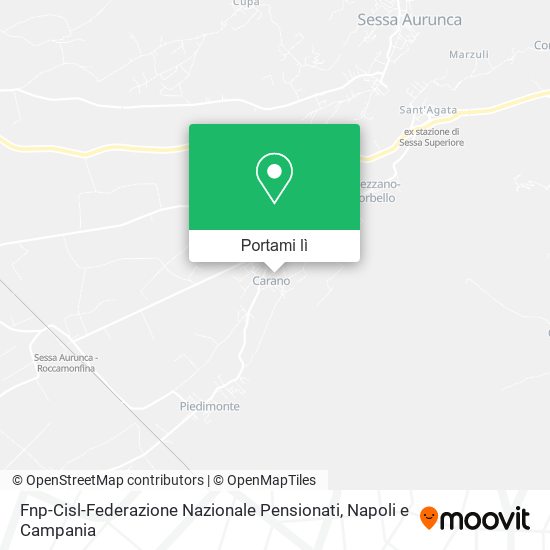 Mappa Fnp-Cisl-Federazione Nazionale Pensionati