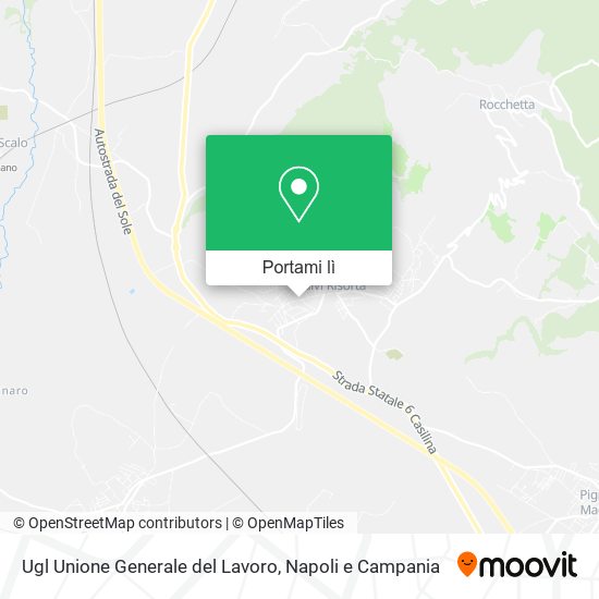 Mappa Ugl Unione Generale del Lavoro