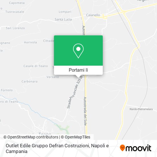 Mappa Outlet Edile Gruppo Defran Costruzioni
