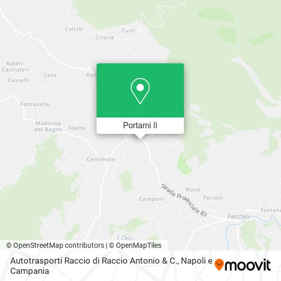 Mappa Autotrasporti Raccio di Raccio Antonio & C.