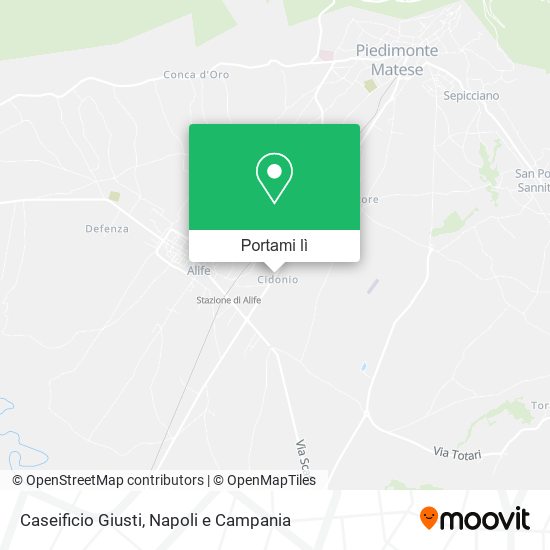 Mappa Caseificio Giusti
