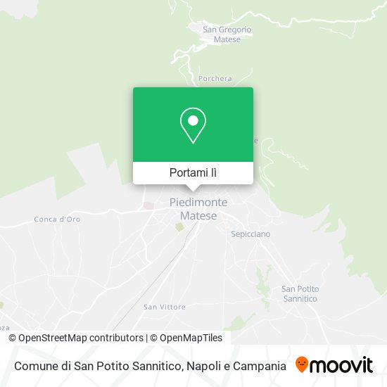 Mappa Comune di San Potito Sannitico