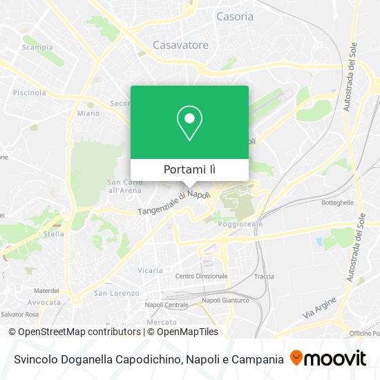 Mappa Svincolo Doganella Capodichino