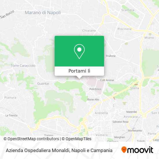 Mappa Azienda Ospedaliera Monaldi