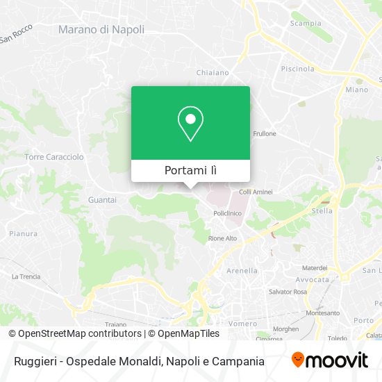 Mappa Ruggieri - Ospedale Monaldi