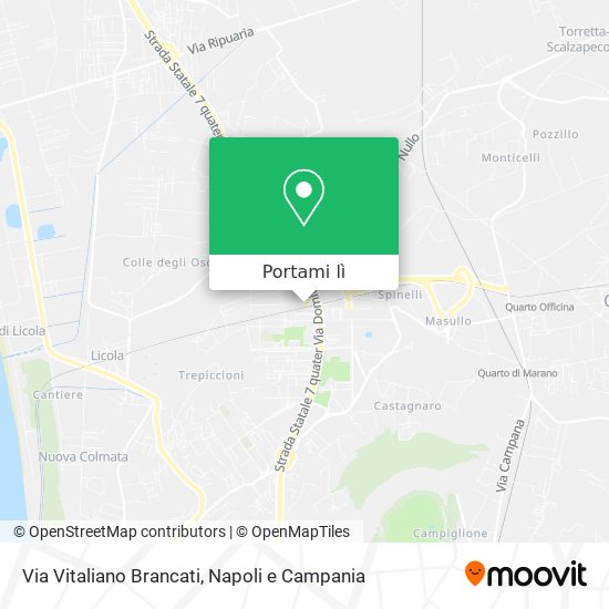 Mappa Via Vitaliano Brancati