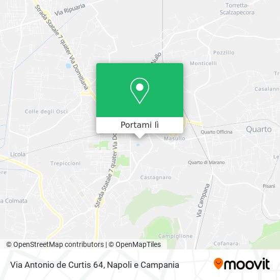 Mappa Via Antonio de Curtis 64