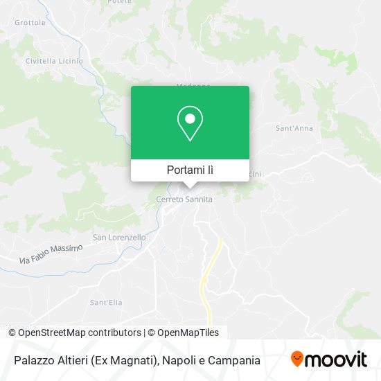 Mappa Palazzo Altieri (Ex Magnati)