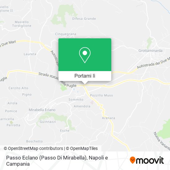 Mappa Passo Eclano (Passo Di Mirabella)