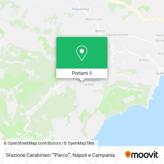 Mappa Stazione Carabinieri ""Parco""