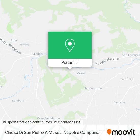 Mappa Chiesa Di San Pietro A Massa