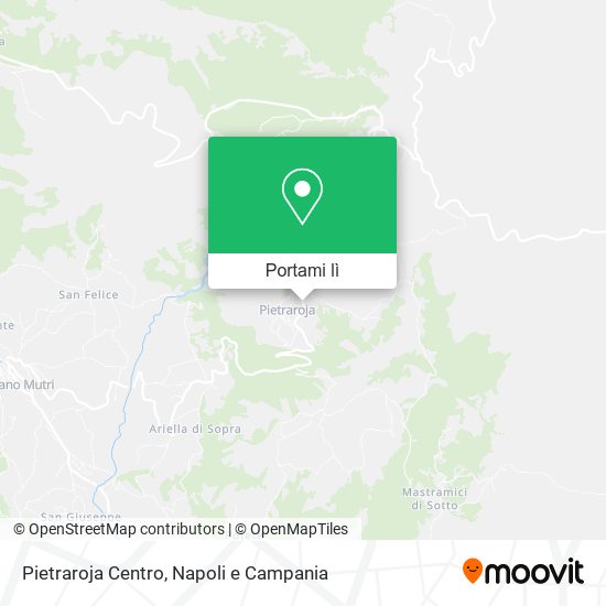 Mappa Pietraroja Centro