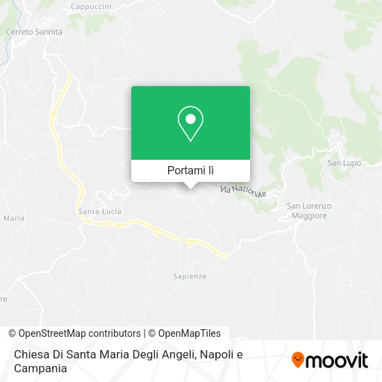 Mappa Chiesa Di Santa Maria Degli Angeli