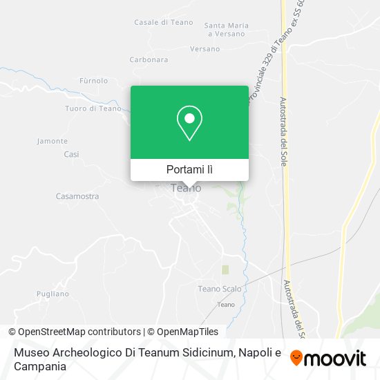Mappa Museo Archeologico Di Teanum Sidicinum