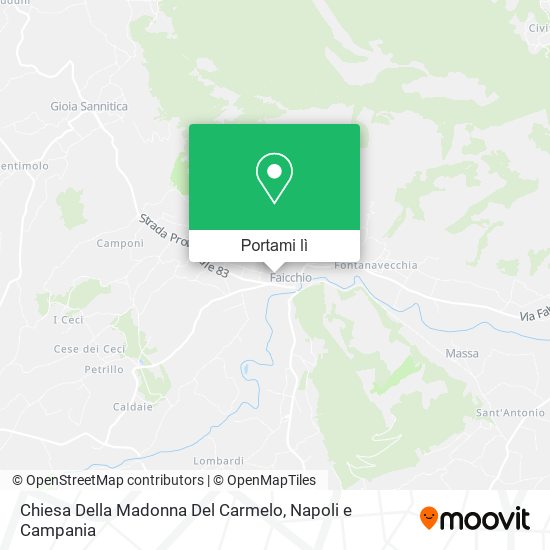 Mappa Chiesa Della Madonna Del Carmelo