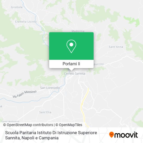 Mappa Scuola Paritaria Istituto Di Istruzione Superiore Sannita