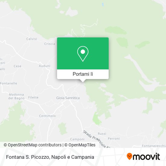 Mappa Fontana S. Picozzo