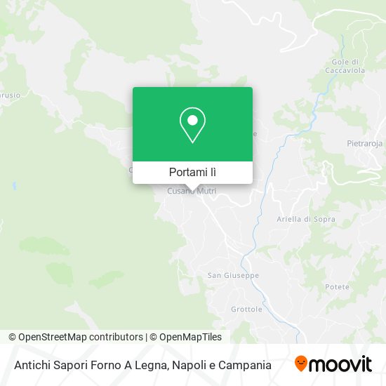 Mappa Antichi Sapori Forno A Legna