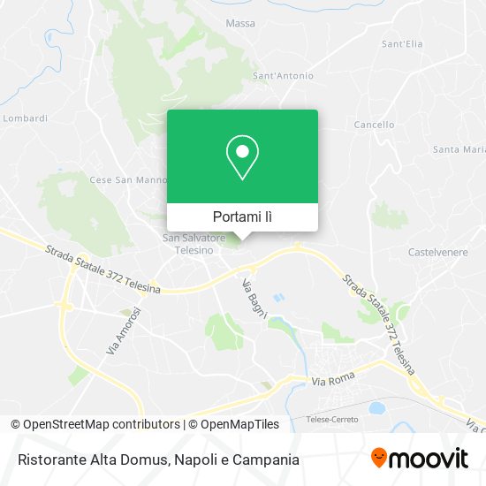 Mappa Ristorante Alta Domus