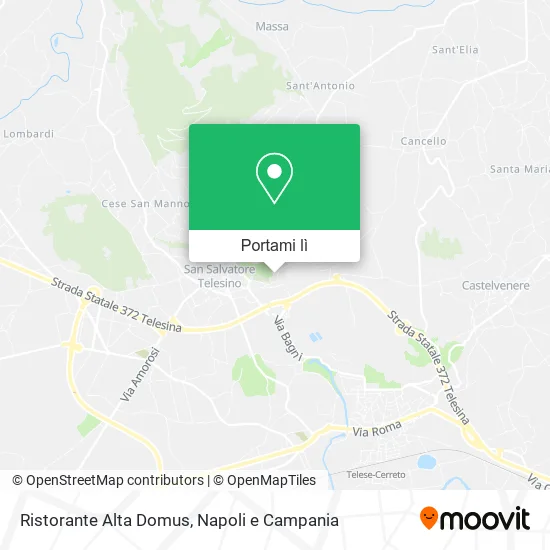 Mappa Ristorante Alta Domus