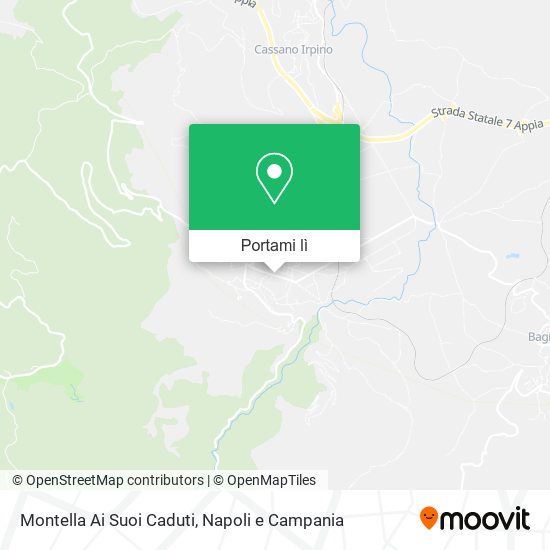 Mappa Montella Ai Suoi Caduti
