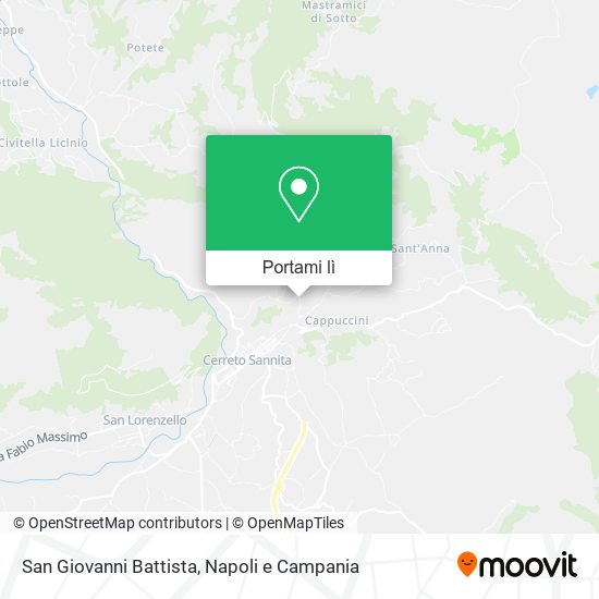 Mappa San Giovanni Battista