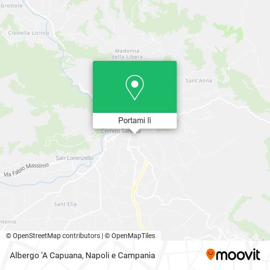 Mappa Albergo 'A Capuana