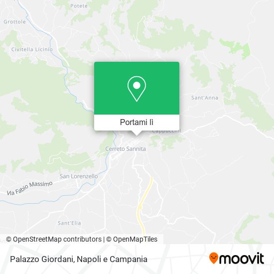 Mappa Palazzo Giordani