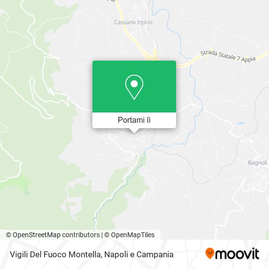 Mappa Vigili Del Fuoco Montella