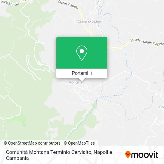 Mappa Comunità Montana Terminio Cervialto