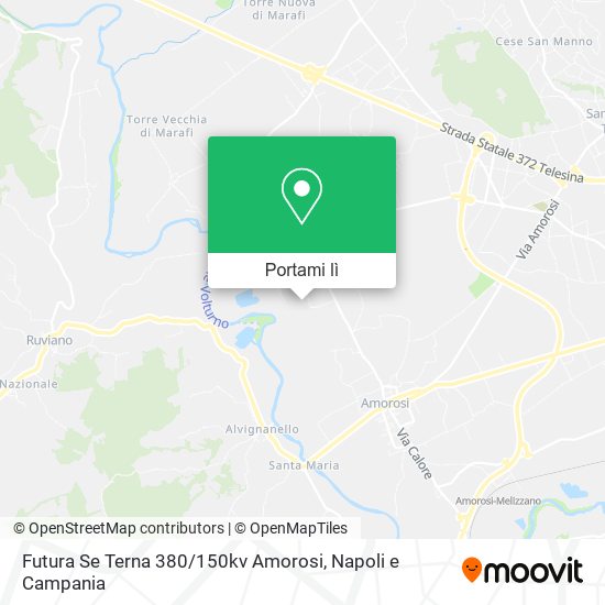 Mappa Futura Se Terna 380 / 150kv Amorosi