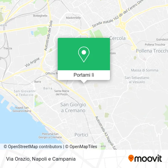 Mappa Via Orazio