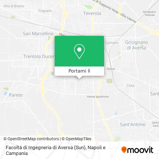Mappa Facoltà di Ingegneria di Aversa (Sun)