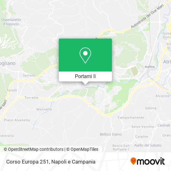 Mappa Corso Europa  251