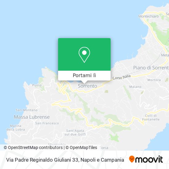 Mappa Via Padre Reginaldo Giuliani 33